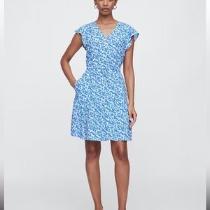 GAP Blue Floral Mini Dress, medium